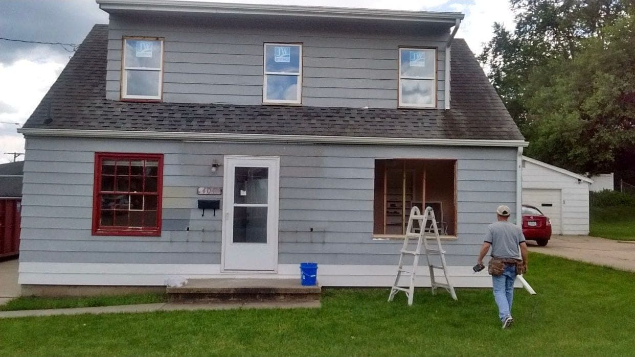 Exterior project — before