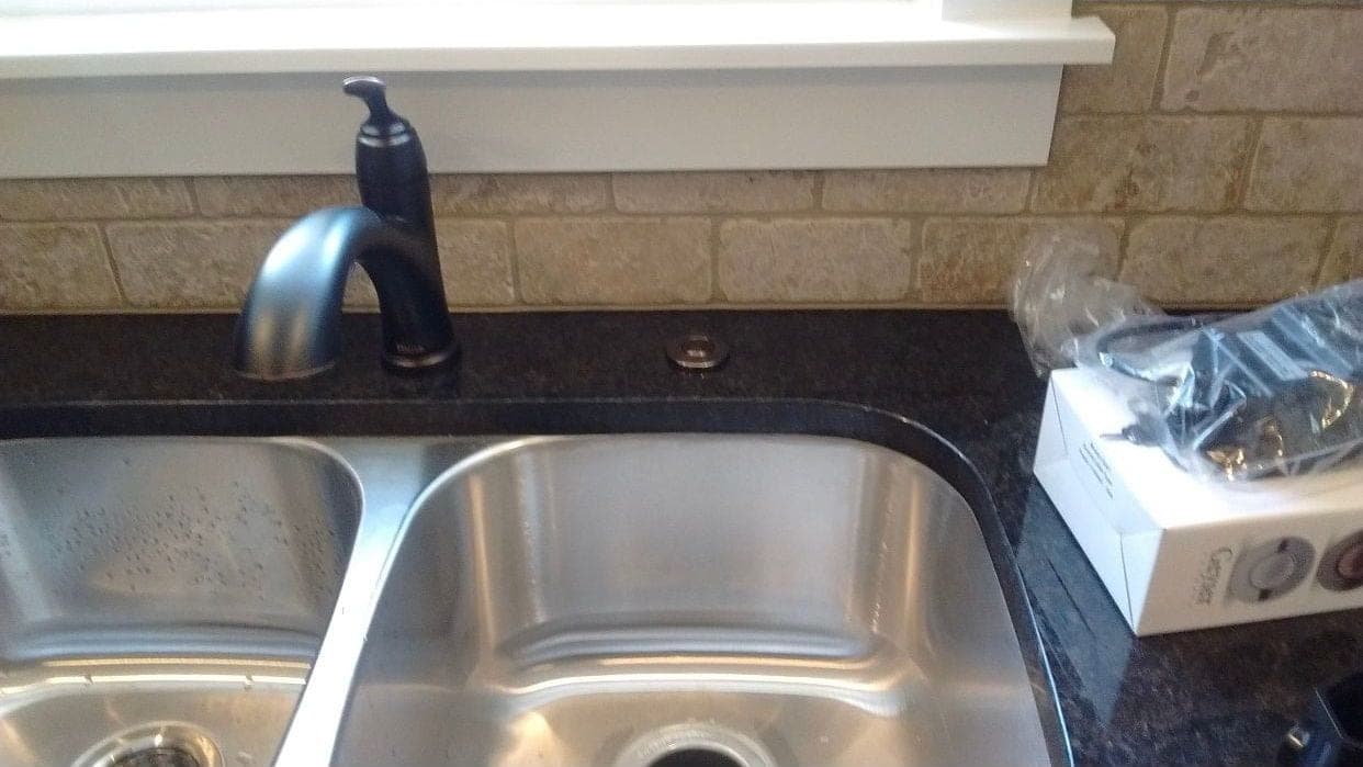 Kitchen sink and faucet